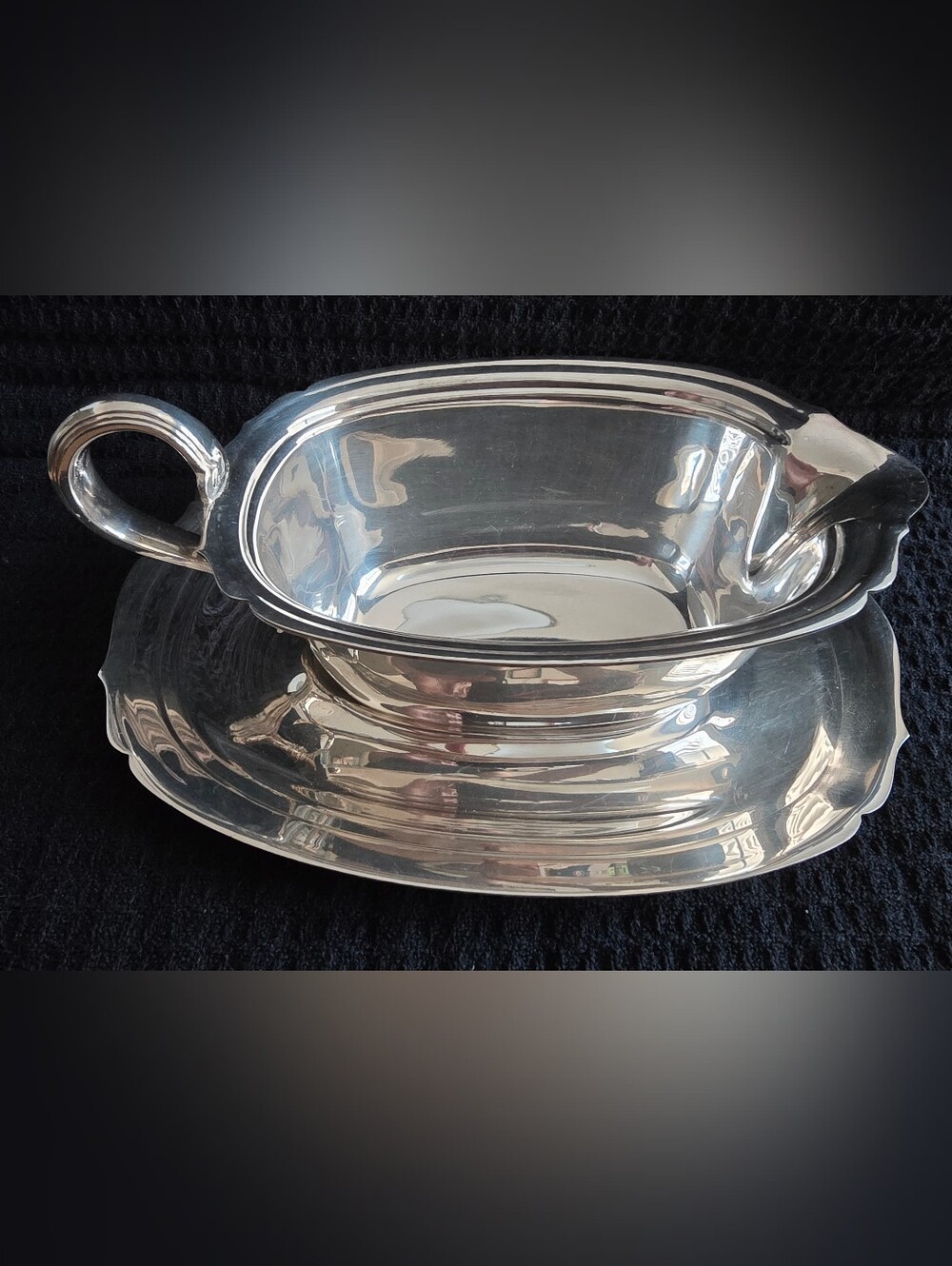 Vintage Wallace Gravy Boat Amesbury 9421 Silverplate Gravy Boat